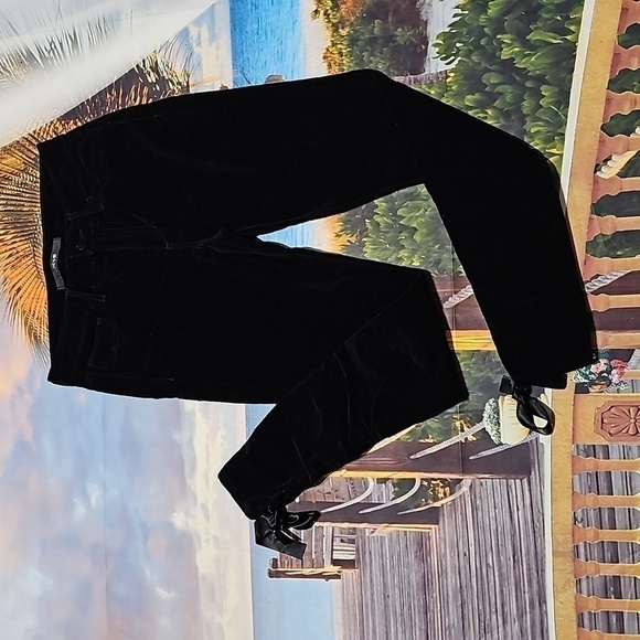 Joe's Velvet Skinny Jeans Ribbon Ankle Tie Size 26 NWT - Picture 2 of 8